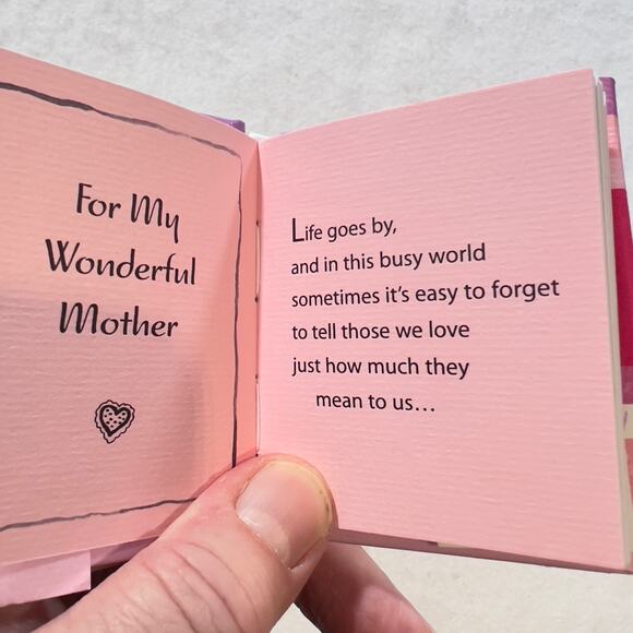 "For A Wonderful Mother" Book Hard Cover by Blue Mountain Arts 2007 Mom Love - Picture 5 of 11